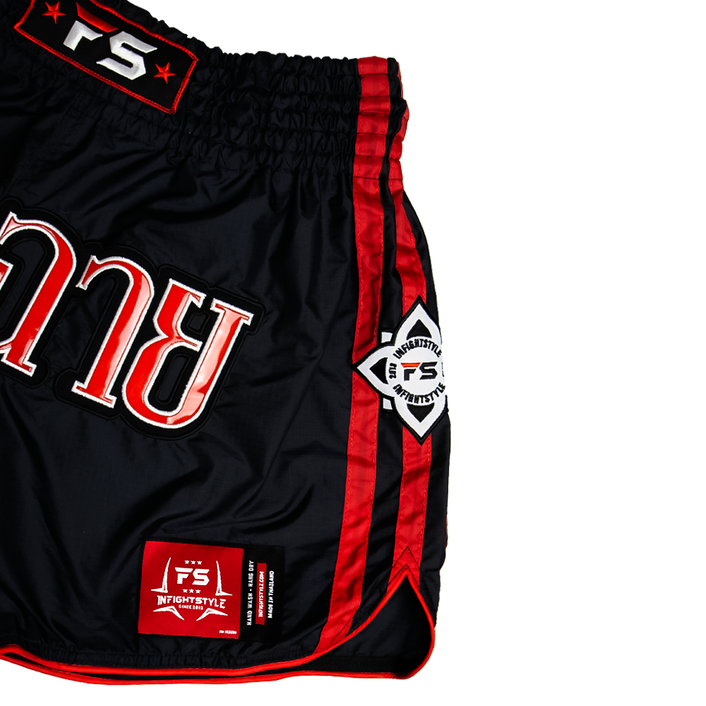 FS - 'Originals' Muay Thai Shorts - Black/Red