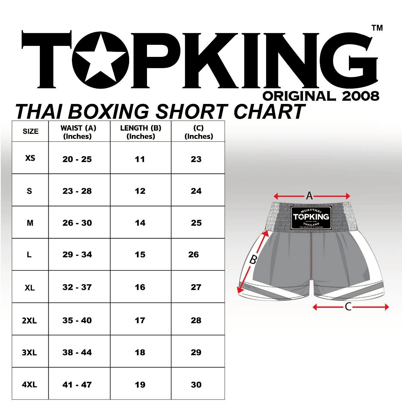 TOP KING Muay Thai shorts. Red/Green