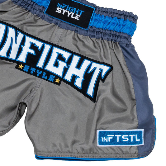 FS Ticket Grey Muay Thai shorts