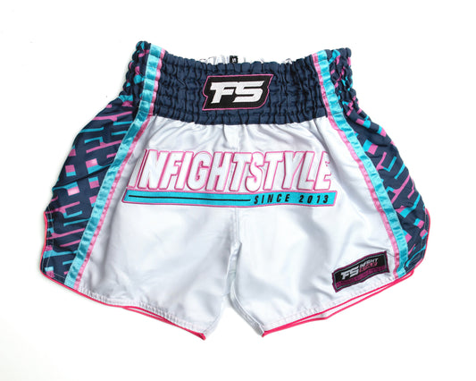 FS - Y2K Muay Thai Shorts White/Pink